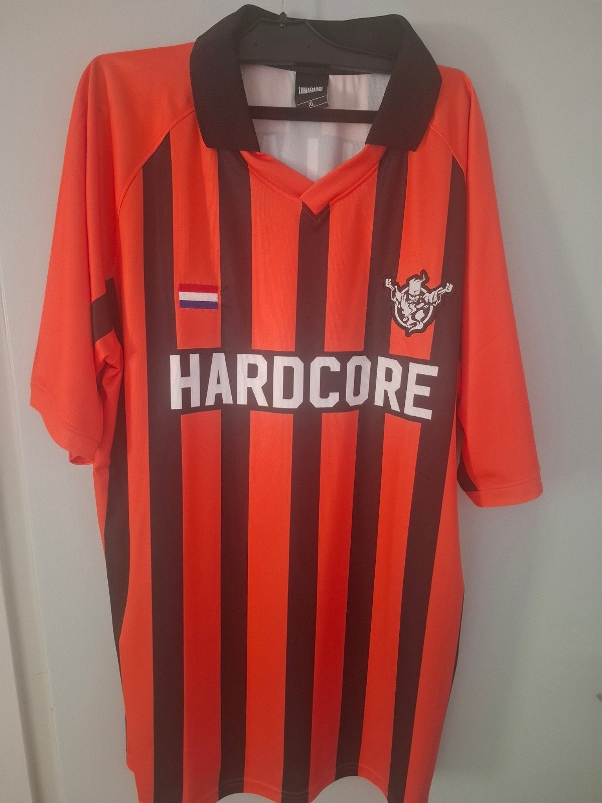 Thunderdome Holland Hardcore soccer Shirt XL gabber, Verzenden, Zo goed als nieuw, Thunderdome