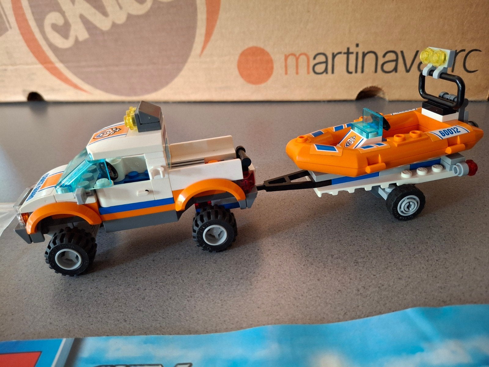 Lego City Coast Guard 60012 - Reddingsvoertuig met boot, Lego, Ophalen of Verzenden, Inclusief instructies, Complete set