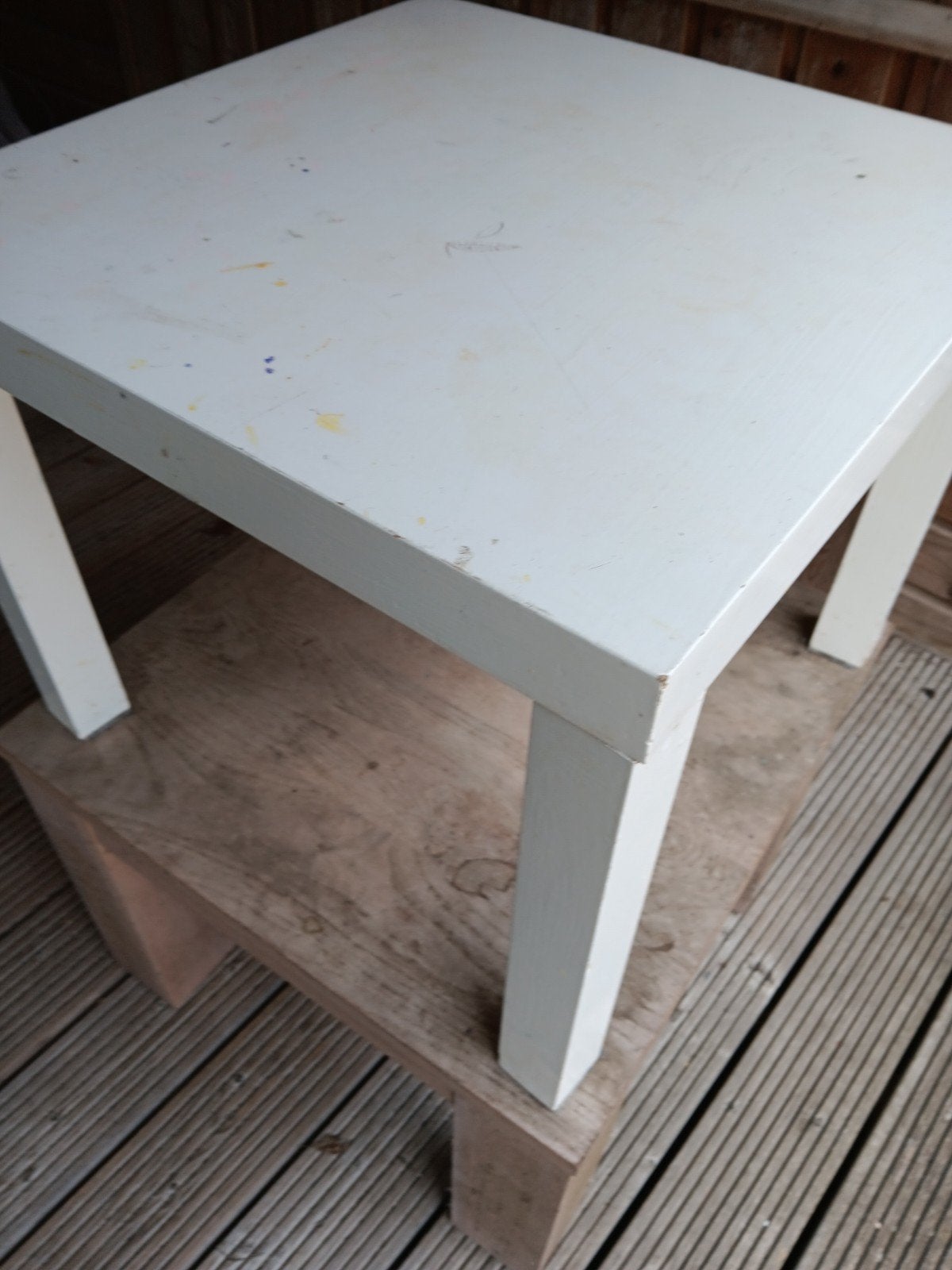 gratis bijzet tafel(s), Ophalen, Gebruikt, 50 tot 100 cm, Vierkant