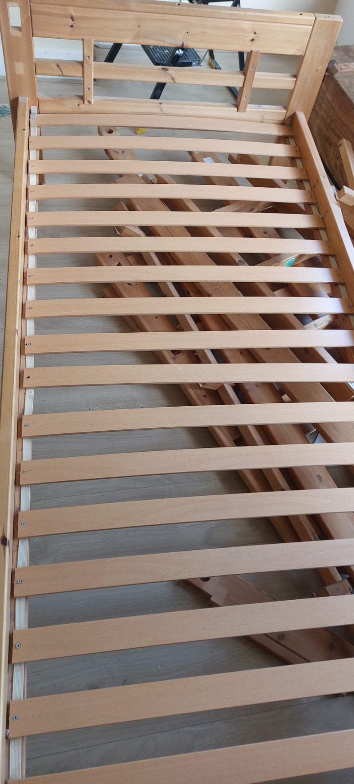 Lifetime bed, Ophalen, 85 tot 100 cm, Gebruikt, Lattenbodem