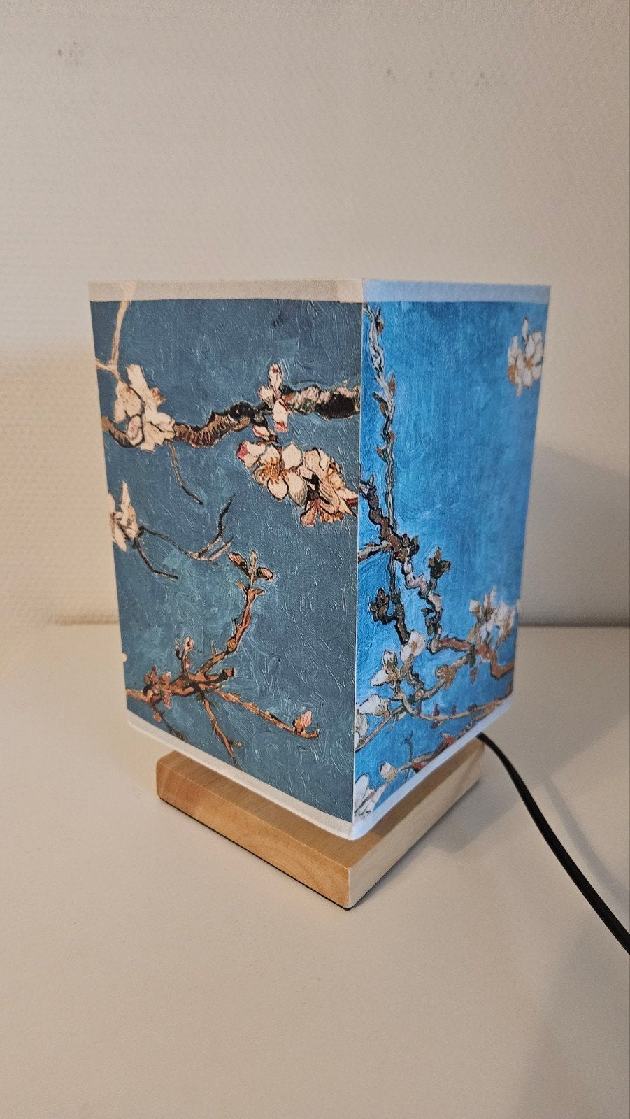 Sfeervolle Tafellamp met Kunstprint, Huis en Inrichting, Overige merken, Meerkleurig, Met stekker, Modern