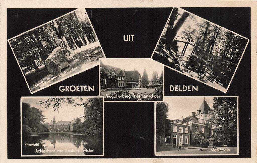 Groeten uit Delden, Ophalen of Verzenden, 1940 tot 1960, Gelopen, Overijssel