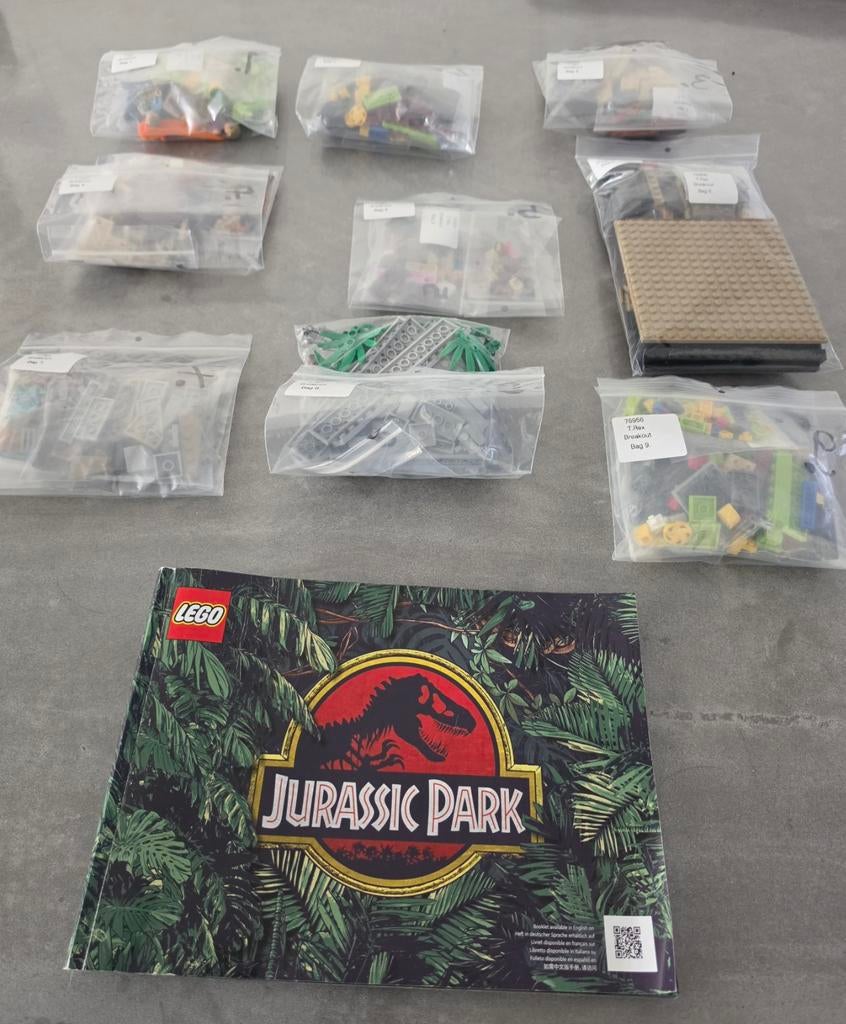 LEGO 76956 T. Rex Breakout - Compleet & gesorteerd, Gebruikt, Jurassic World, Lego, Ophalen of Verzenden