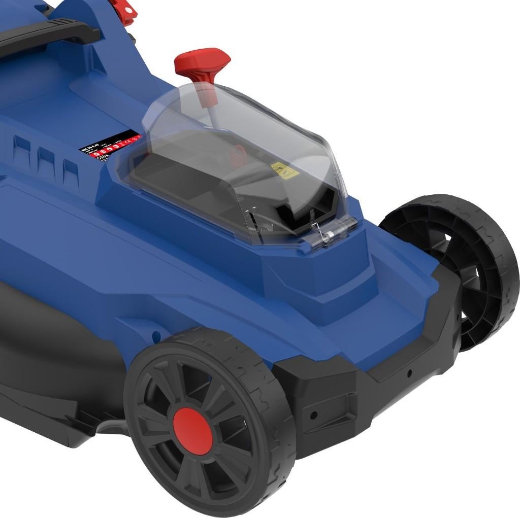 Gude Accu grasmaaier 43 cm mulchen opvangen!!, Tuin en Terras, Grasmaaiers, Ophalen, Cirkelmaaier, Accu-grasmaaier, Nieuw