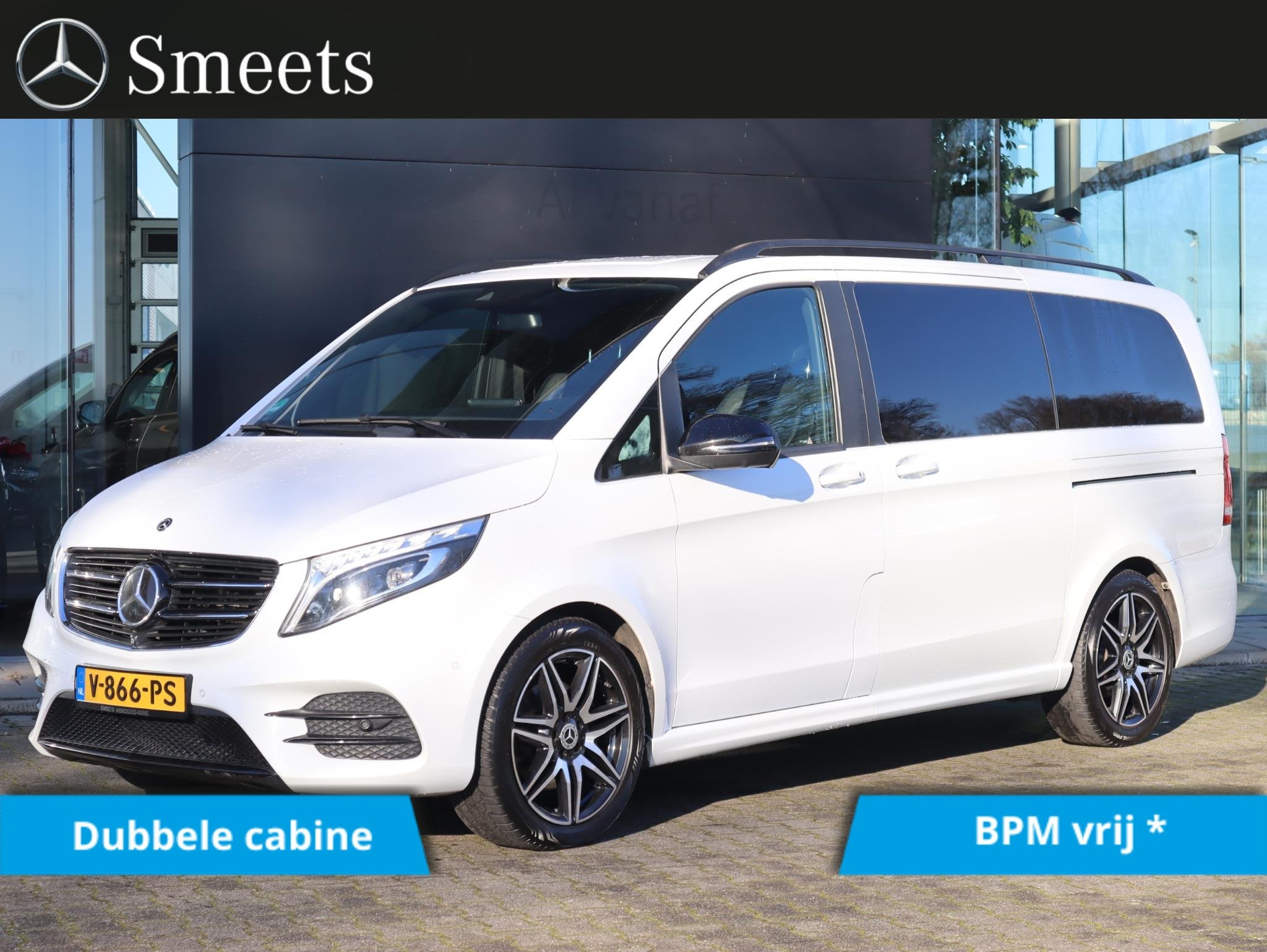 Mercedes-Benz V-klasse 250d DC AMG AVANTGARDE DISTRONIC, Auto's, 12 maanden, 2500 kg, Wit, Bedrijf