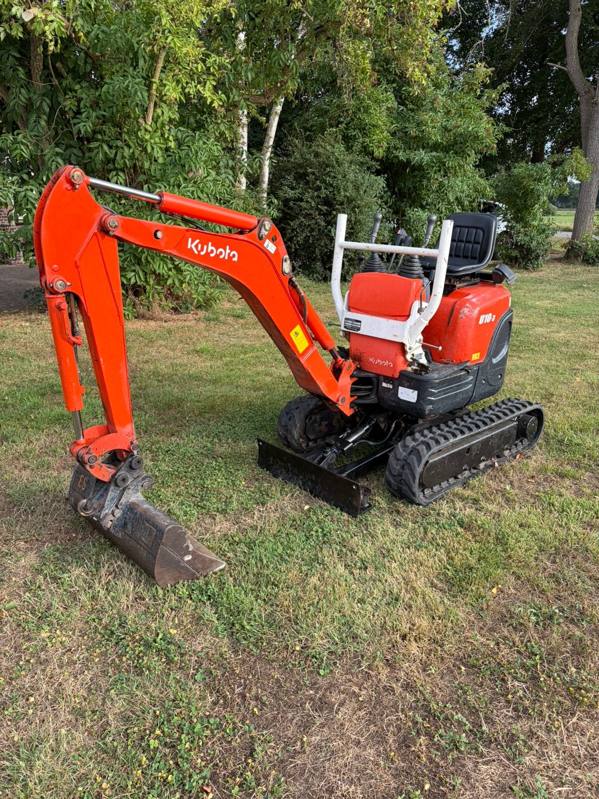 Kubota U10, Ophalen, Graafmachine
