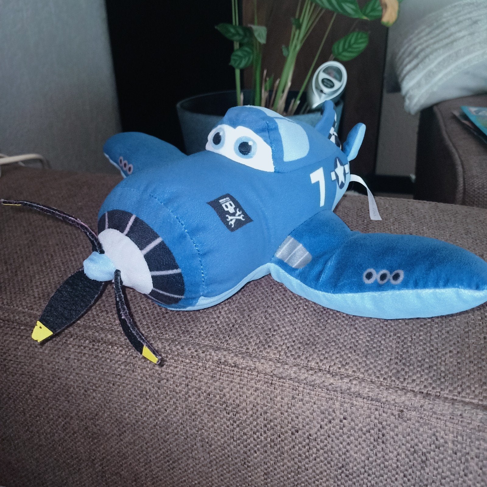 Disney. Planes. Skipper riley, blauw vliegtuig., Overige karakters, Overige typen, Blauw, Ophalen of Verzenden