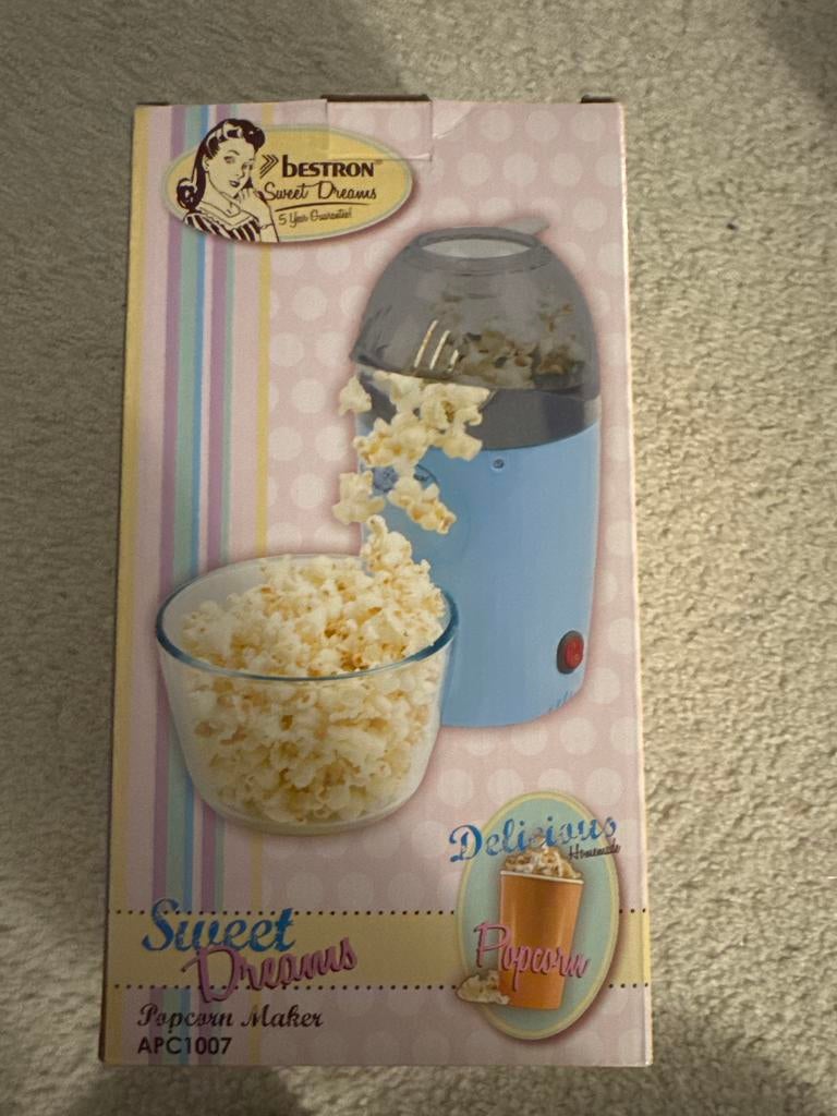 Bestron Popcorn Maker - Zo goed als nieuw!, Witgoed en Apparatuur, Airfryers, Ophalen of Verzenden, Zo goed als nieuw