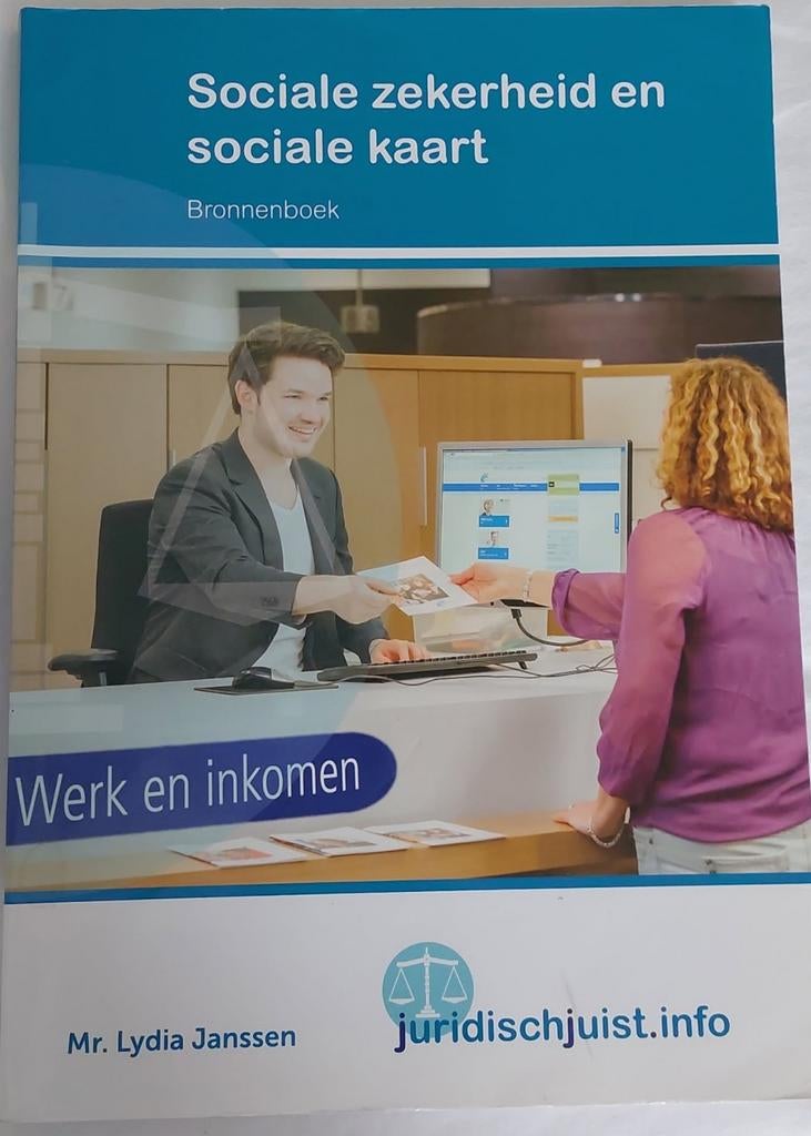 Studieboek Sociale Zekerheid en Sociale Kaart, Ophalen of Verzenden, Zo goed als nieuw, MBO, Mr. Lydia Janssen