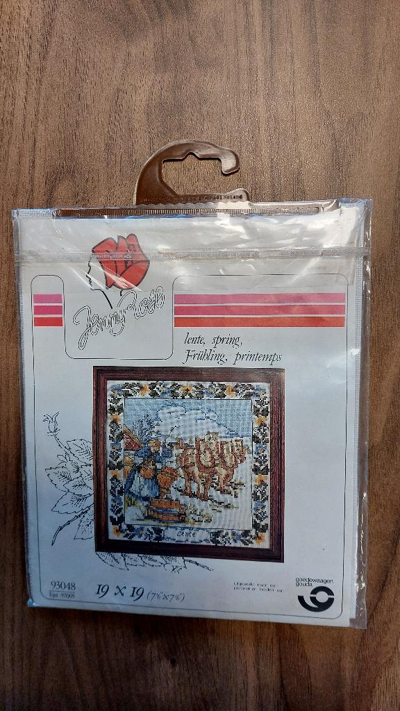 Borduurpakket Lente van Jenny Rose, Ophalen of Verzenden, Nieuw, Handborduren, Borduurpakket