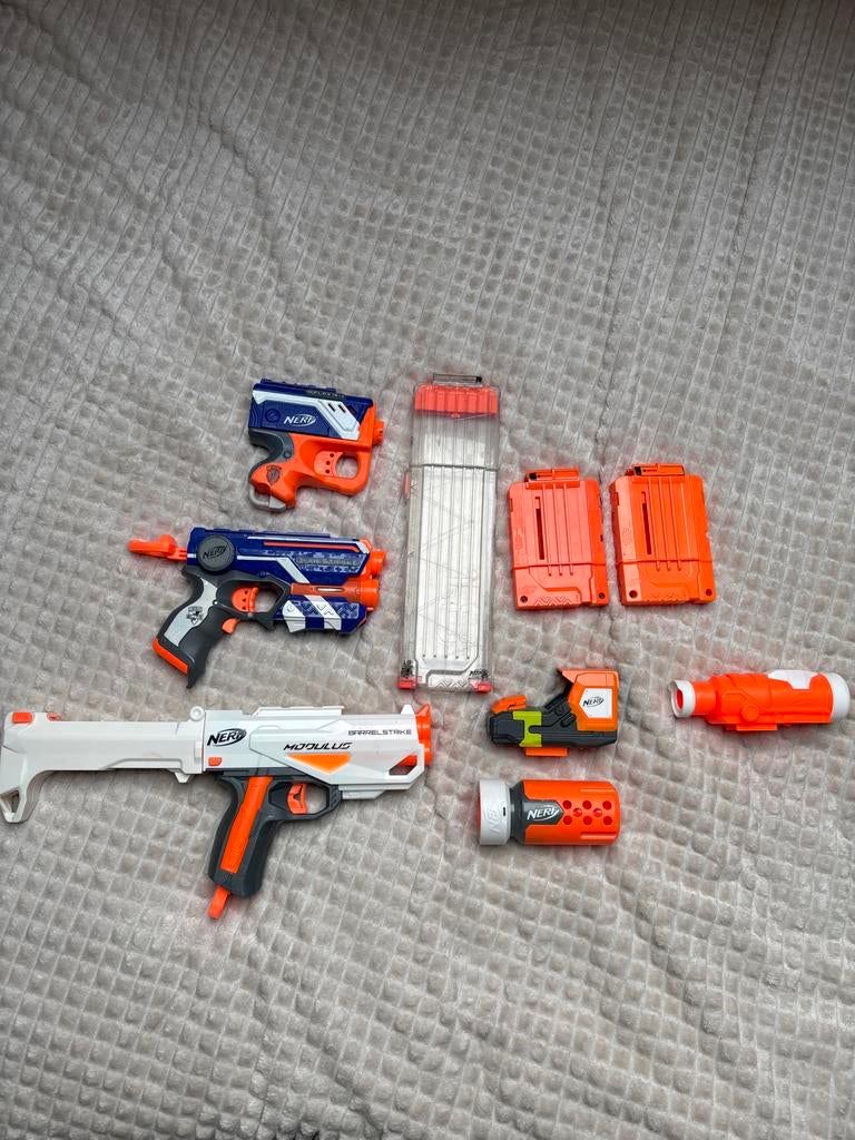 Nerf Pistolen en Accessoires, Kinderen en Baby's, Speelgoed | Buiten | Actiespeelgoed, Ophalen, Gebruikt