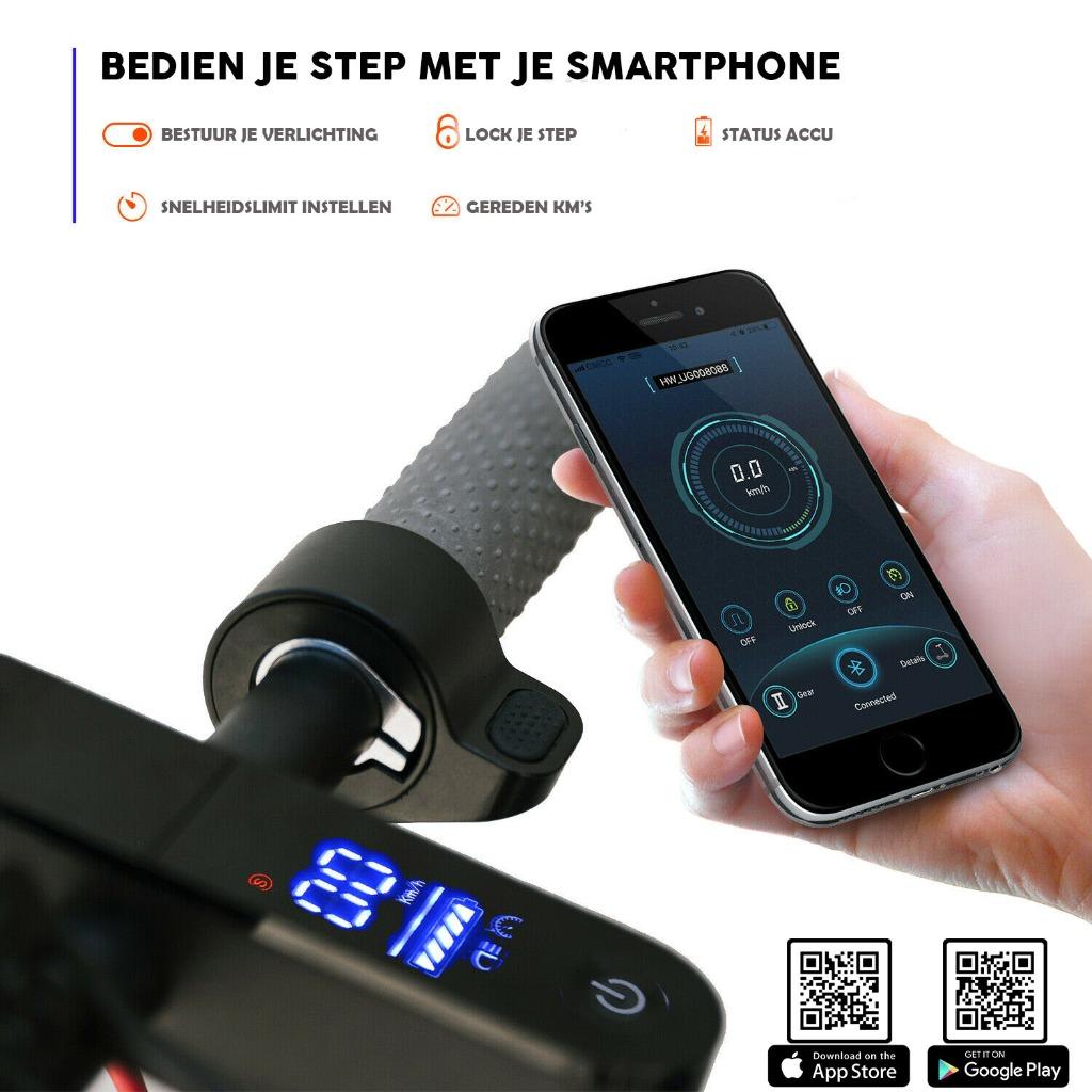 Elektrische step 350 Watt – mobile App – Max. – Snelheid 31, Fietsen en Brommers, Steps, Nieuw, Elektrische step (E-scooter), Ophalen of Verzenden