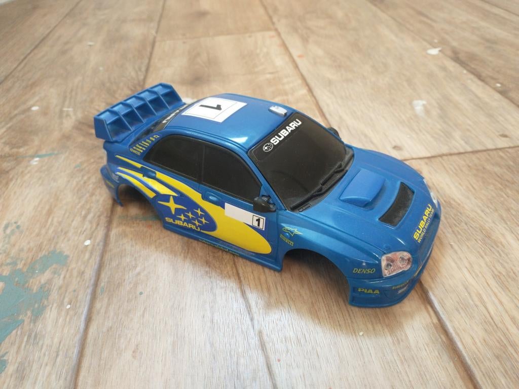 Subaru Impreza WRC body van een RC auto. Carrosserie, kap, Ophalen of Verzenden, Gebruikt, Onderdeel
