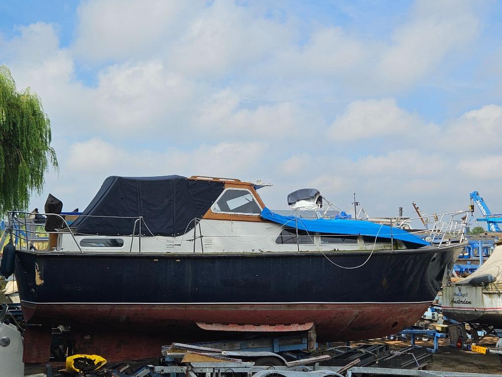 Stalen motorkruiser (Porsius1971), Watersport en Boten, Motorboten en Motorjachten, Ophalen, Gebruikt