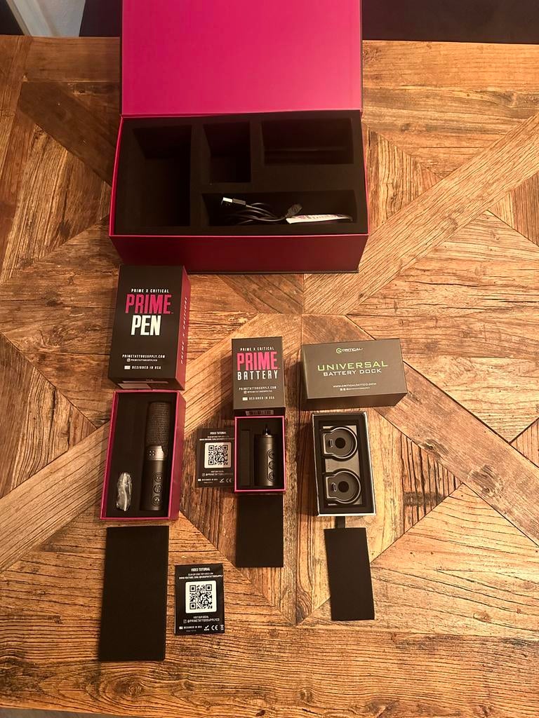 Prime X Critical Pen Full Set - Tattoo pen - Nieuwstaat, Ophalen of Verzenden