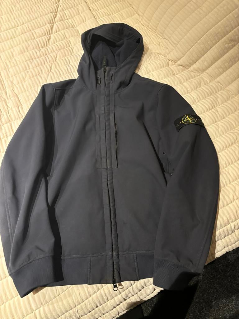 Stone Island Jas - Maat S- Blauw origineel, Ophalen, Zo goed als nieuw, Maat 46 (S) of kleiner, Blauw