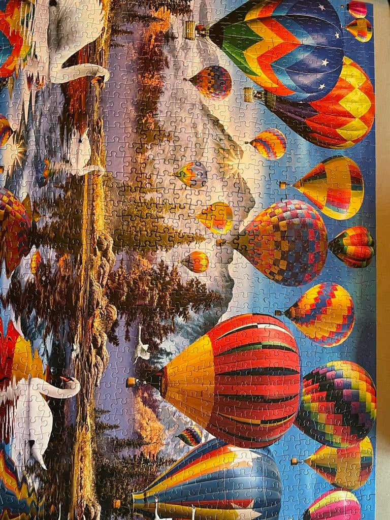 Legpuzzel met luchtballonnen - 1000 stukjes, Ophalen, 500 t/m 1500 stukjes, Gebruikt, Legpuzzel