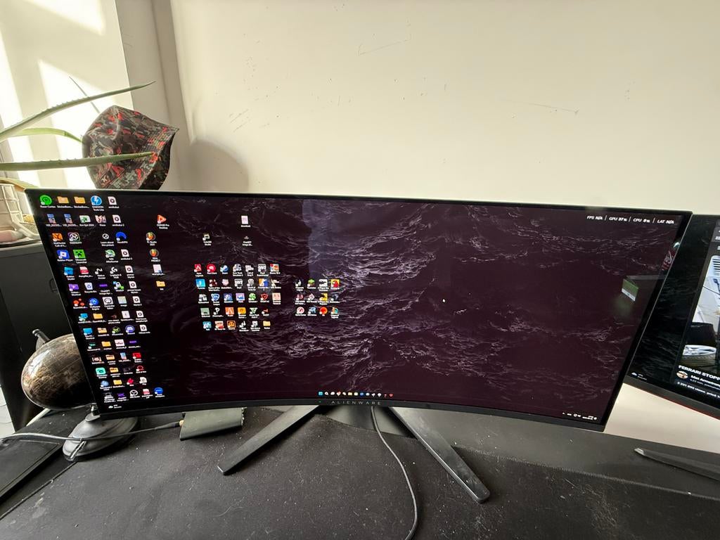 Alienware AW3423DWF OLED Curved Monitor - 165Hz - 34 inches, Computers en Software, Monitoren, Ophalen, HDMI, IPS, Curved