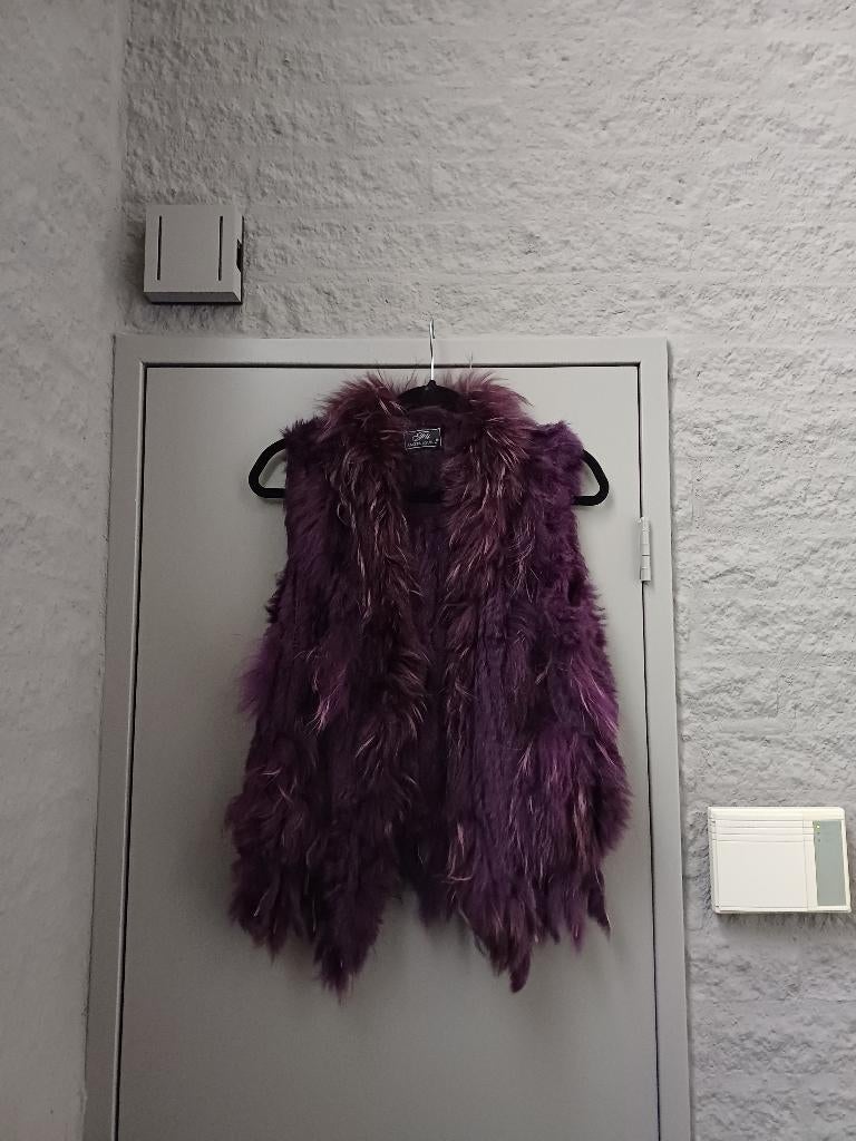 GILET / BODYWARMER ECHT BONT PAARS MAAT M NIEUW, Kleding | Dames, Bodywarmers, Ophalen of Verzenden, Nieuw, Maat 38/40 (M), Paars