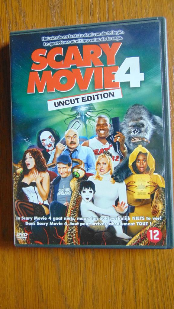Scary movie 4 uncut edition dvd zgan, Cd's en Dvd's, Dvd's | Komedie, Zo goed als nieuw, Romantische komedie, Alle leeftijden