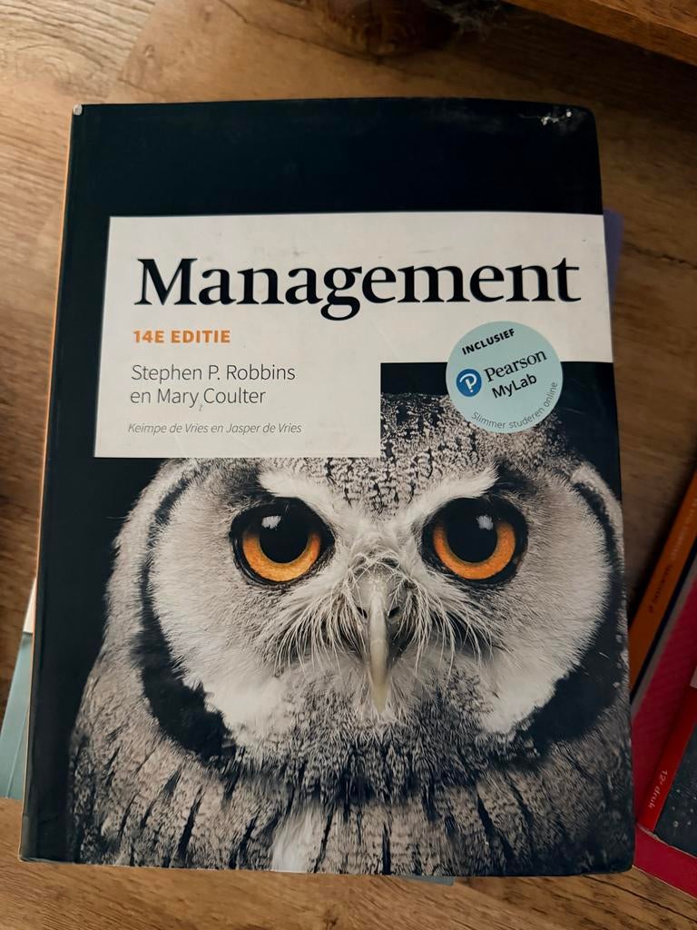 Management - Stephen P. Robbins, 14e editie, Ophalen of Verzenden, Zo goed als nieuw, Management