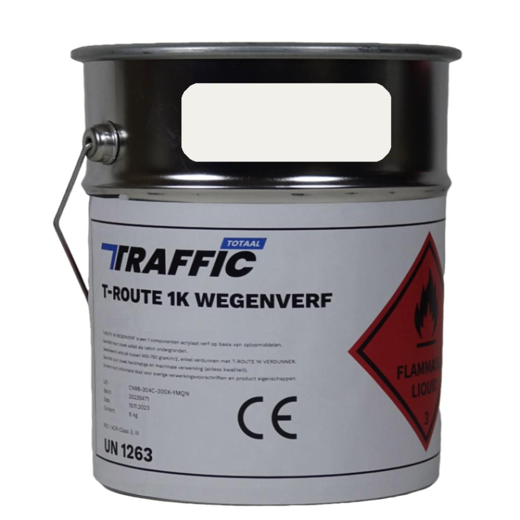 Wegenverf 6kg Blikken - Hoogwaardige Kwaliteit!, 5 tot 10 liter, Wit, Nieuw, Ophalen of Verzenden