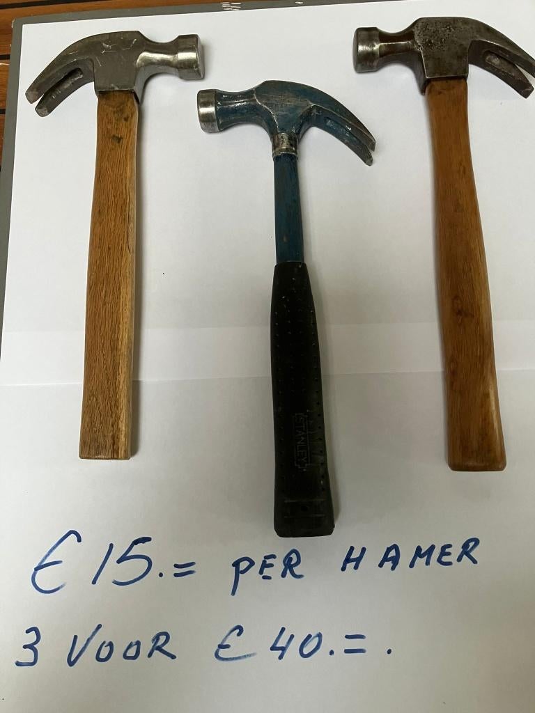Hamer 3 stuks, Ophalen, Gebruikt