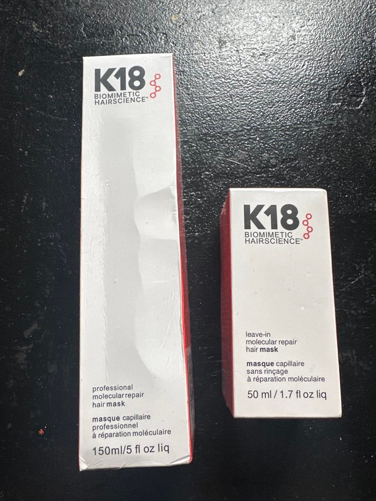 K18 Molecular Repair Haarmasker Set, Ophalen of Verzenden, Nieuw, Haarverzorger of -hersteller