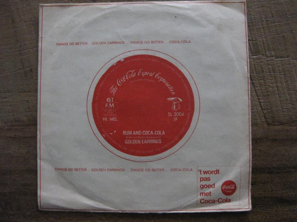 Vinyl single Golden Earrings   "Rum and coca-cola", Cd's en Dvd's, Vinyl Singles, Ophalen of Verzenden, Gebruikt, Pop