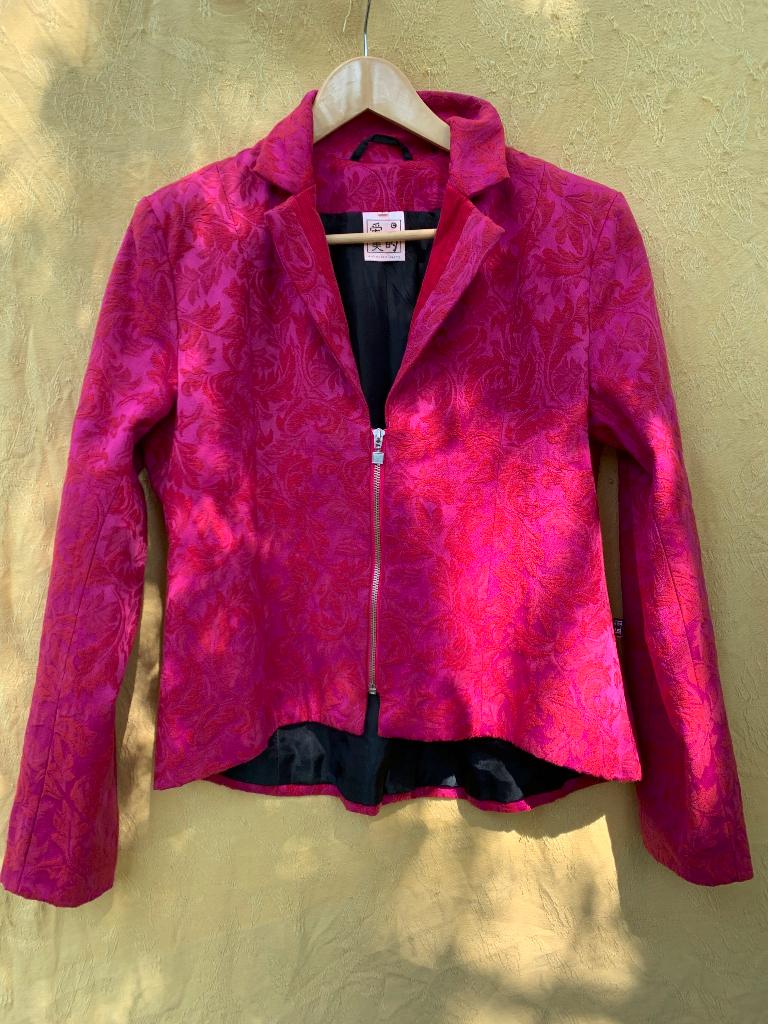 Uniek jasje van het merk ART; fel roze, Ophalen of Verzenden, Gedragen, Maat 42/44 (L), Roze
