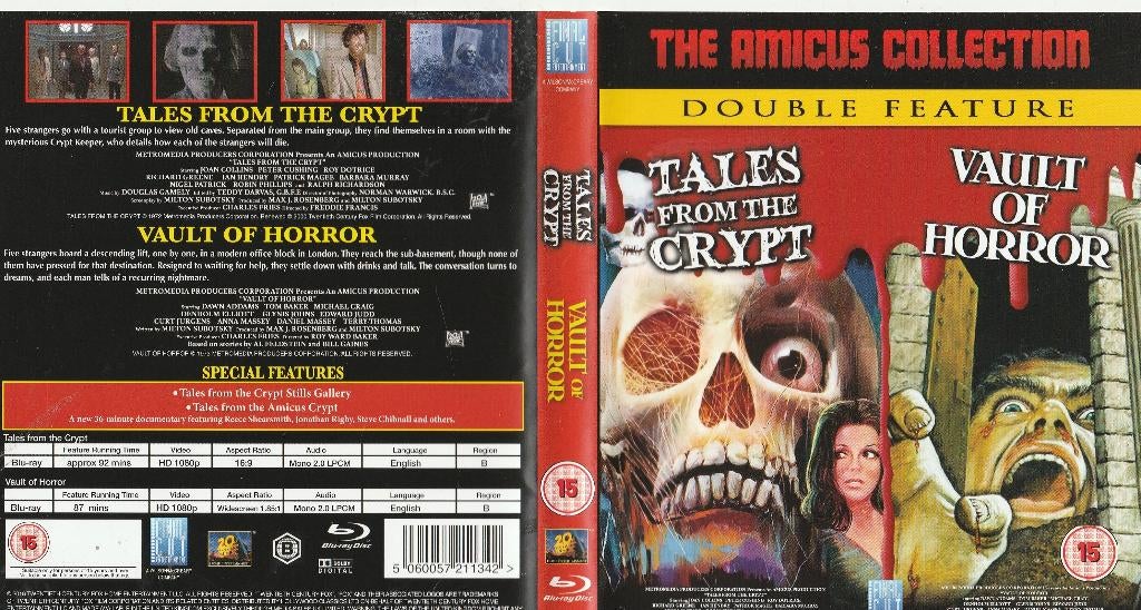 Tales from the crypt vault of horror 2 blu ray box  engels ), Ophalen of Verzenden, Zo goed als nieuw, Horror, Boxset