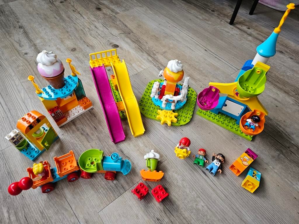 Lego duplo grote kermis 2-5 | #10840 | 106 onderdelen, Ophalen, Gebruikt, Complete set, Duplo