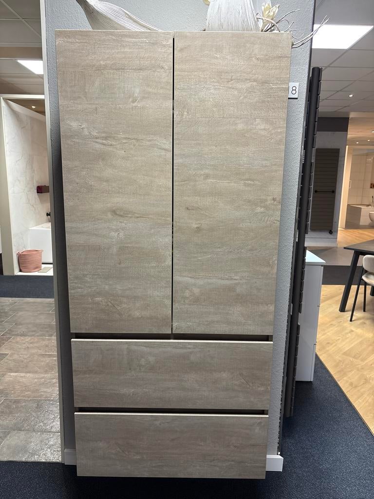 Detremmerie Badkamerkast - 80x35,5x172 cm, (Half)hoge kast, Gebruikt, 150 tot 200 cm, 25 tot 50 cm