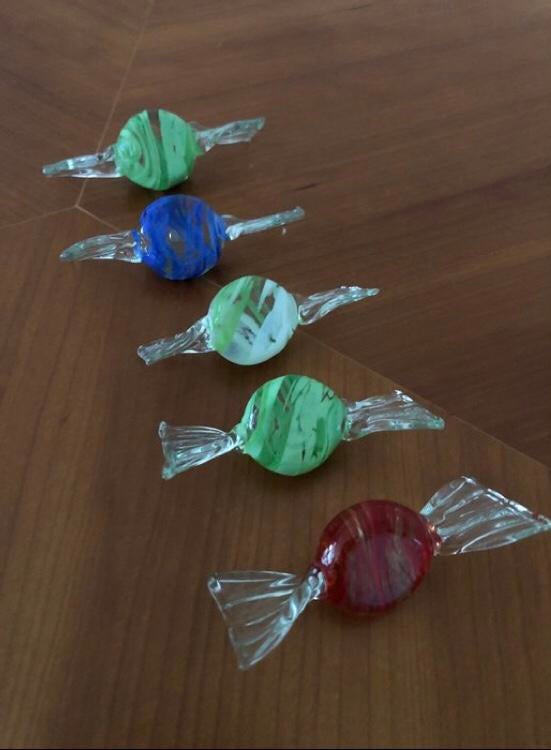 5 x vintage murano snoepje, Ophalen of Verzenden