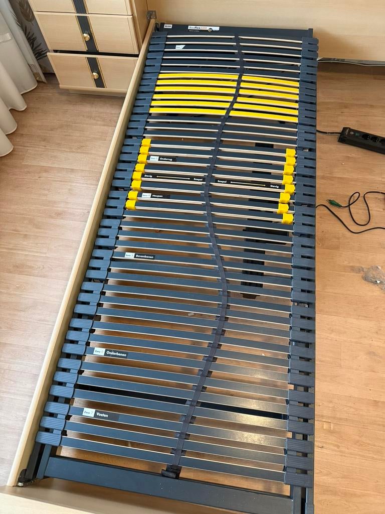 LATTENBODEM BOSSFLEX 600 EL 080X200, Ophalen of Verzenden, Zo goed als nieuw, Eenpersoons, 90 cm