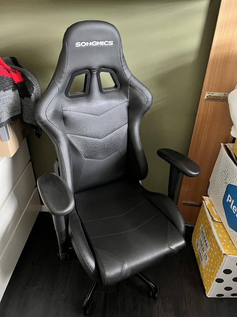 Ergonomische gamersbureaustoel, Ophalen, Gaming bureaustoel, Zwart, Zo goed als nieuw