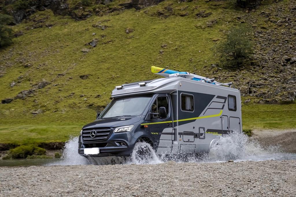 UNIEK : TE HUUR 4x4 MB Hymer MLT OFF-GRID Camper