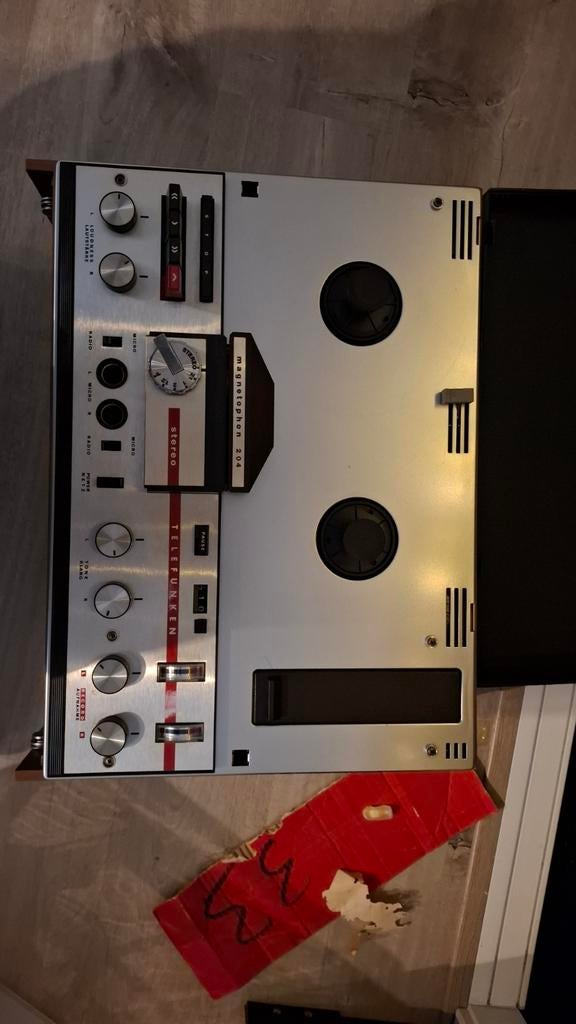 Telefunken Magnetophon 204 Bandrecorder - Vintage, Audio, Tv en Foto, Ophalen of Verzenden, Bandrecorder