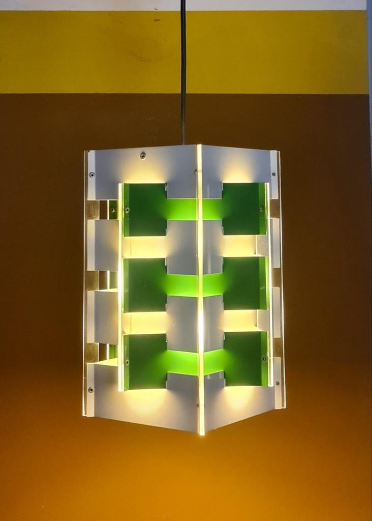Vintage, design hanglamp Anvia. Hoogervorst, Huis en Inrichting, Anvia Almelo, Ophalen of Verzenden, Zo goed als nieuw