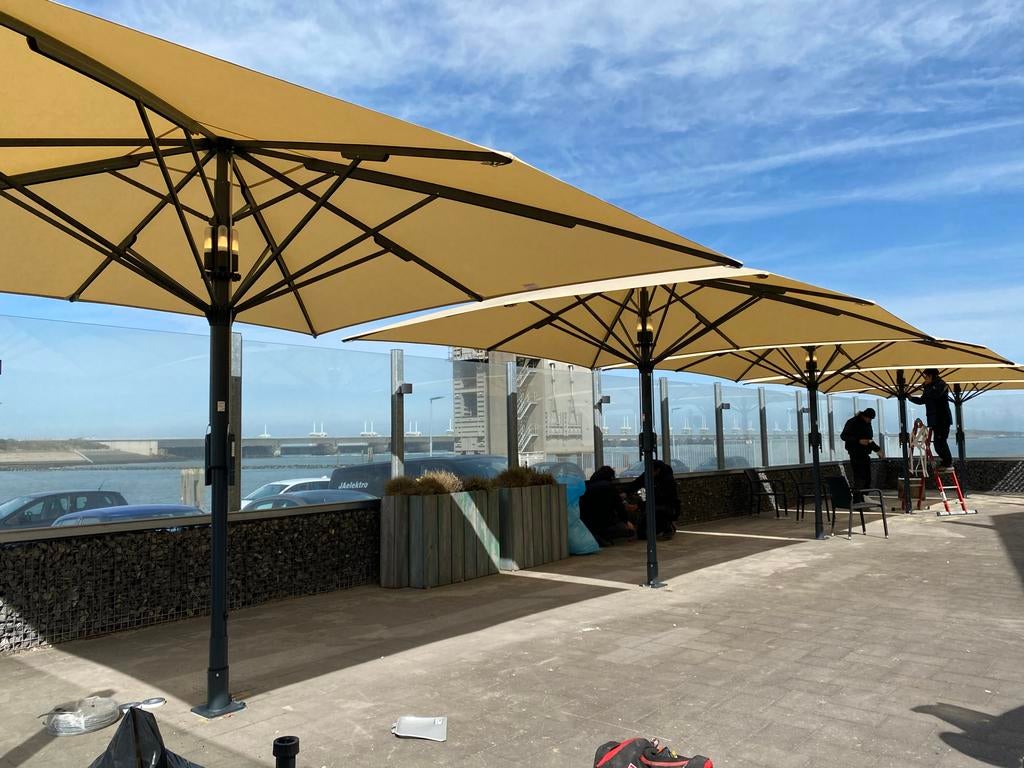 VeDamco Benelux: Tuinparasols op maat, Tuin en Terras, Parasols, Nieuw, Stokparasol, 2 tot 3 meter, Kantelbaar, Ophalen of Verzenden
