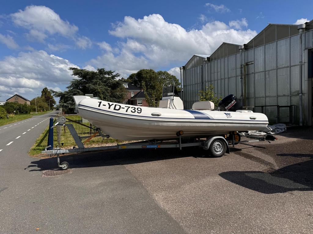 Tiger Marina 520 Sport Line 5 meter 100 PK 6 personen, Watersport en Boten, Ophalen, Gebruikt, Benzine, Overige materialen