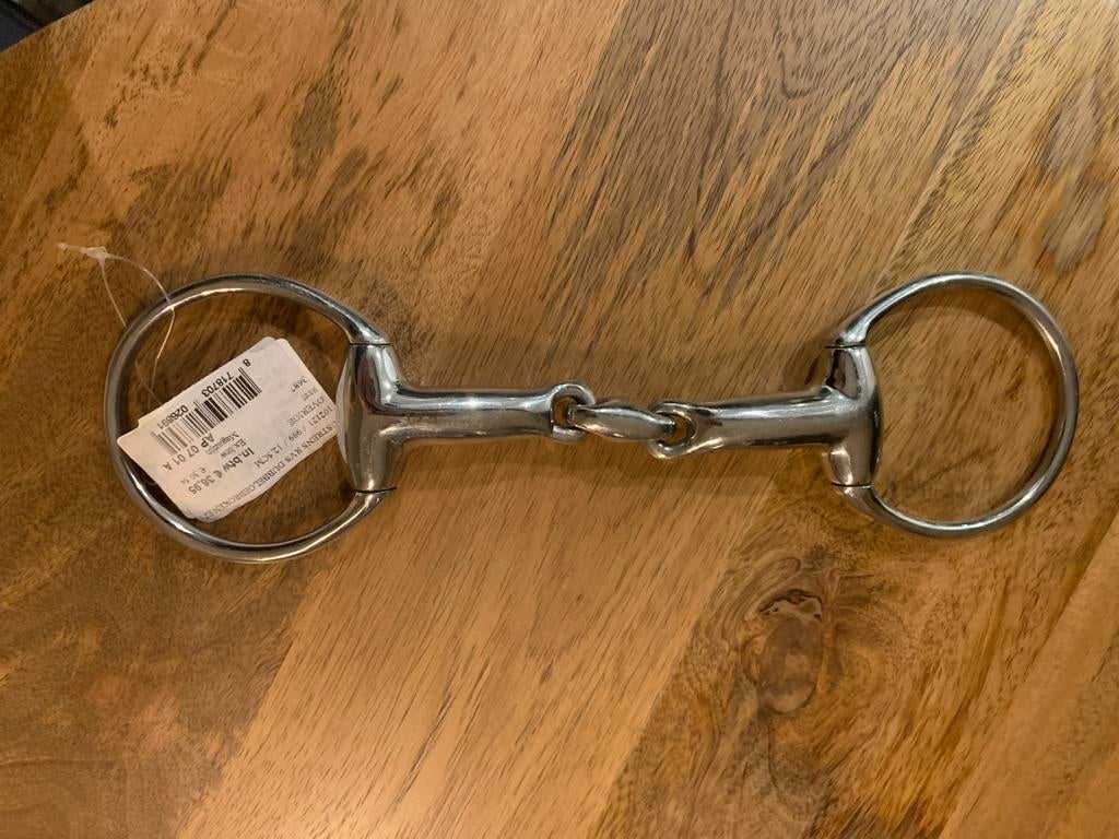 Bustrens dubbel gebroken bit 12,5 cm, Dieren en Toebehoren, Ophalen of Verzenden, Nieuw