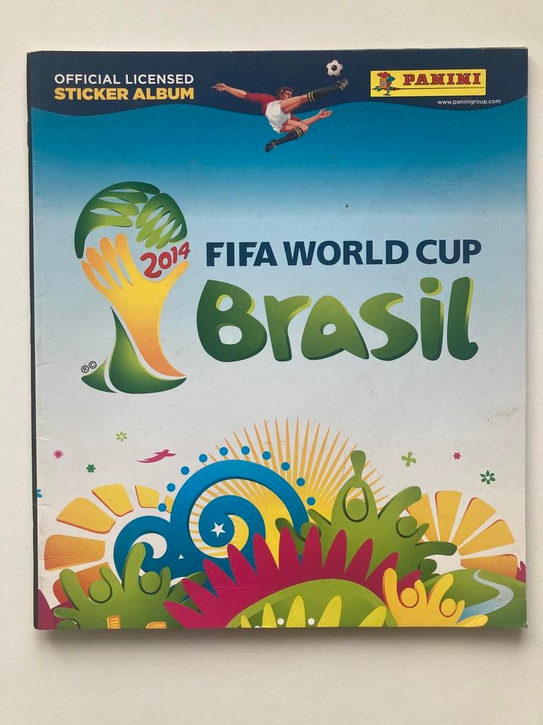 Panini WK 2014 Album met 16 Stickers - Neymar, Ophalen of Verzenden