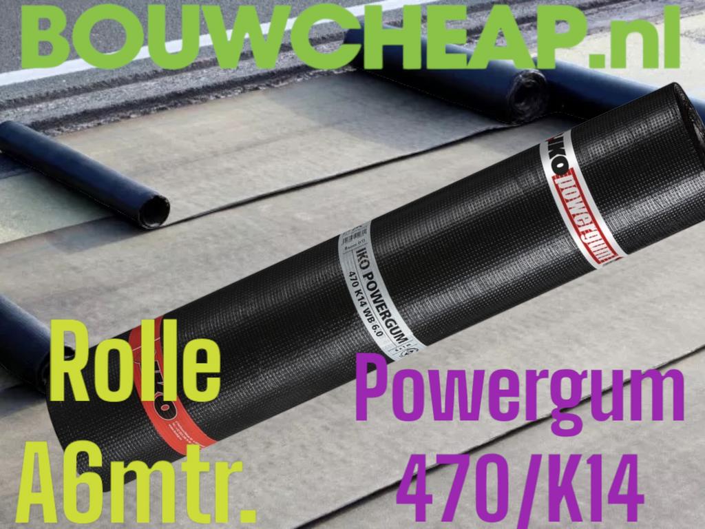 Powergum dakbedekking over van groot werk nu extra goedkoop, Ophalen of Verzenden, Nieuw, Zwart