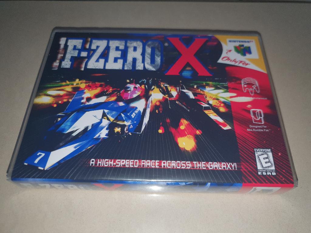 F-Zero X N64 Game Case (2), Spelcomputers en Games, Games | Nintendo 64, Zo goed als nieuw, Racen en Vliegen, 1 speler, Vanaf 3 jaar
