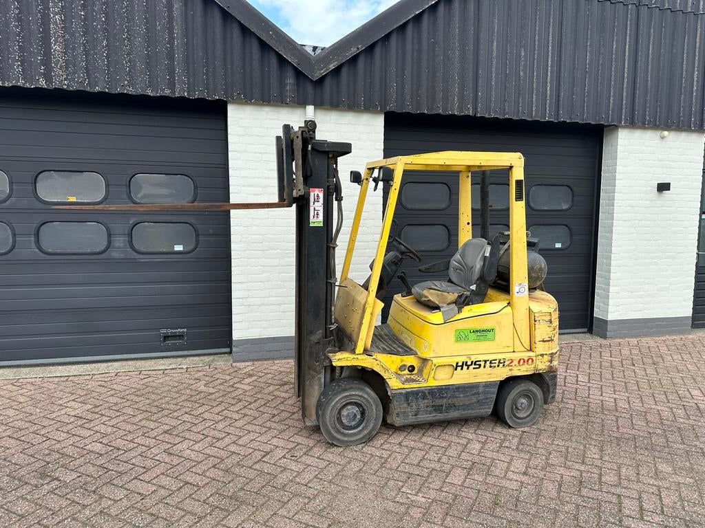Hyster 2 Ton Gas Heftruck - Triplo Sideshift Freelift, 2000 tot 3000 kg, Ophalen, LPG, Heftruck