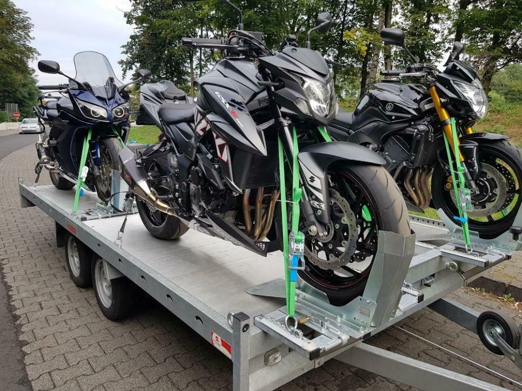 Motoraanhanger/motortrailer te huur 1-3 & 1-6 motoren 100kph, Diensten en Vakmensen, Verhuur | Auto en Motor, Aanhangwagen
