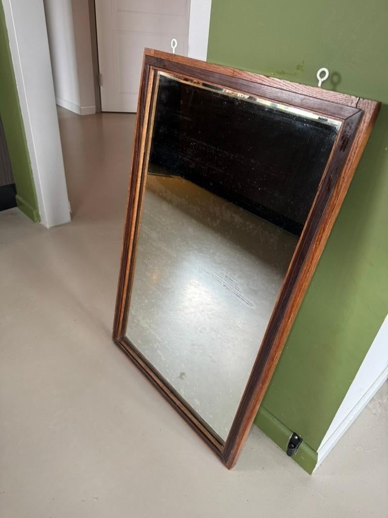 Antieke spiegel, Antiek en Kunst, Antiek | Spiegels, Ophalen, Rechthoekig, 50 tot 100 cm, Minder dan 100 cm