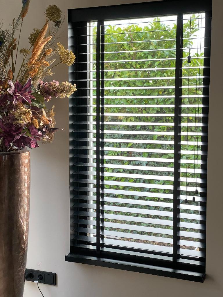 Sfeervolle Shutters/Blinds Houten Jaloezieën vanaf € 59,95, Ophalen, 200 cm of meer, Wit, Nieuw