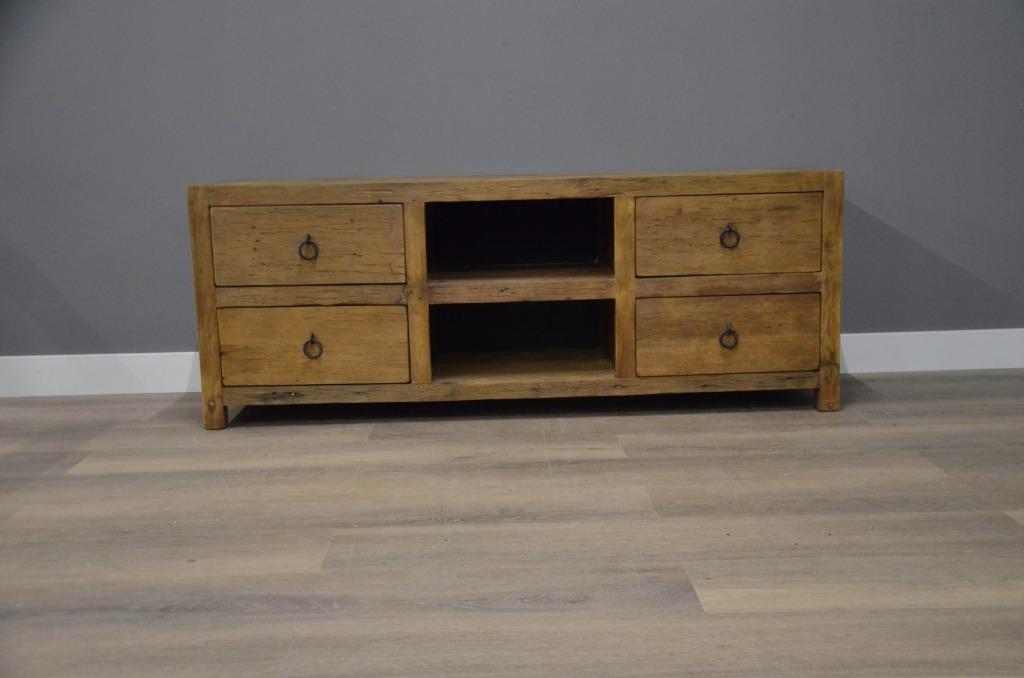 Tv meubel robuust 160 cm, 150 tot 200 cm, Nieuw, Ophalen of Verzenden, Minder dan 100 cm